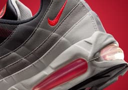 Nike Air Max 95 Big Bubble Reverse Solar Red heel details