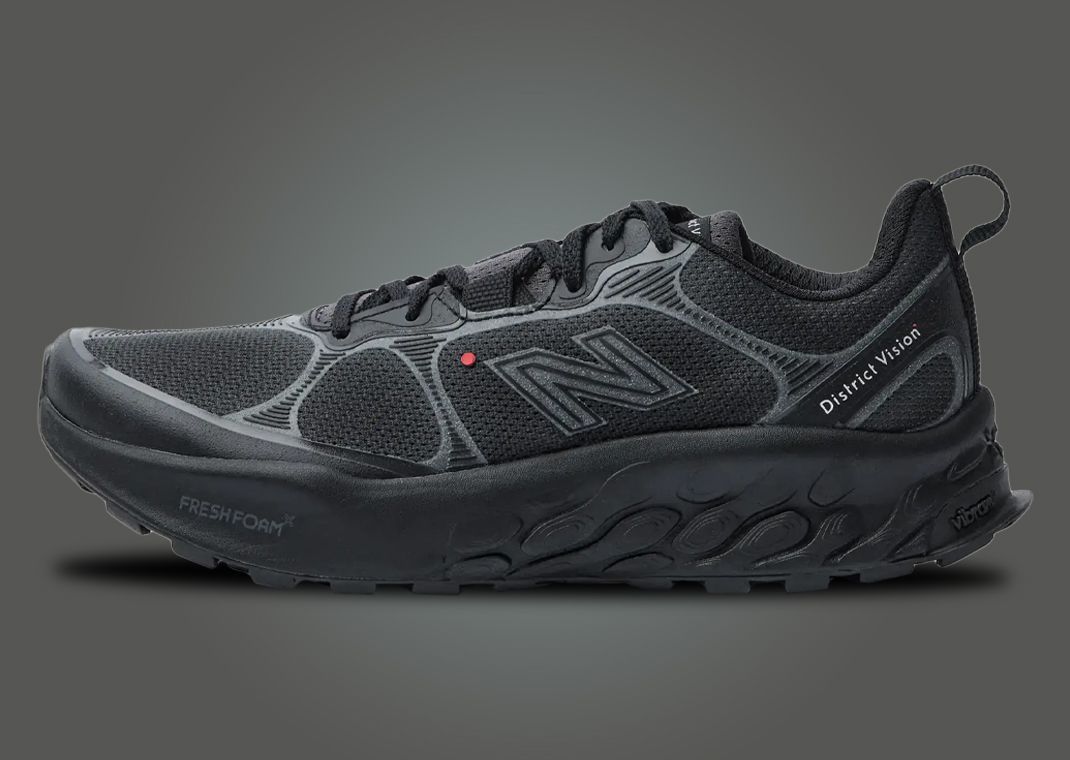 District Vision x New Balance Hierro v8 Trail Black Lateral