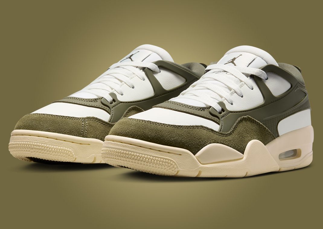 ★Nike★ Air Jordan 4 RM W Sail Coconut Milk Medium Olive FQ The Women's Air Jordan 4 RM Sail Medium Olive Releases