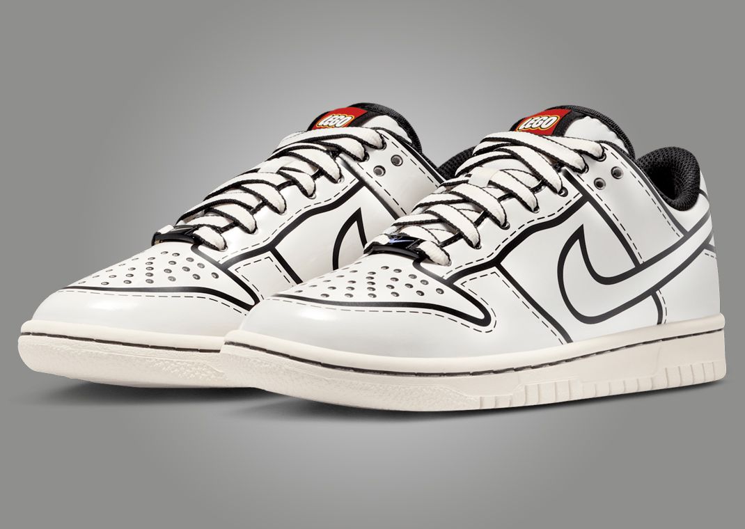 LEGO x Nike Dunk Low Sail (GS) Angle