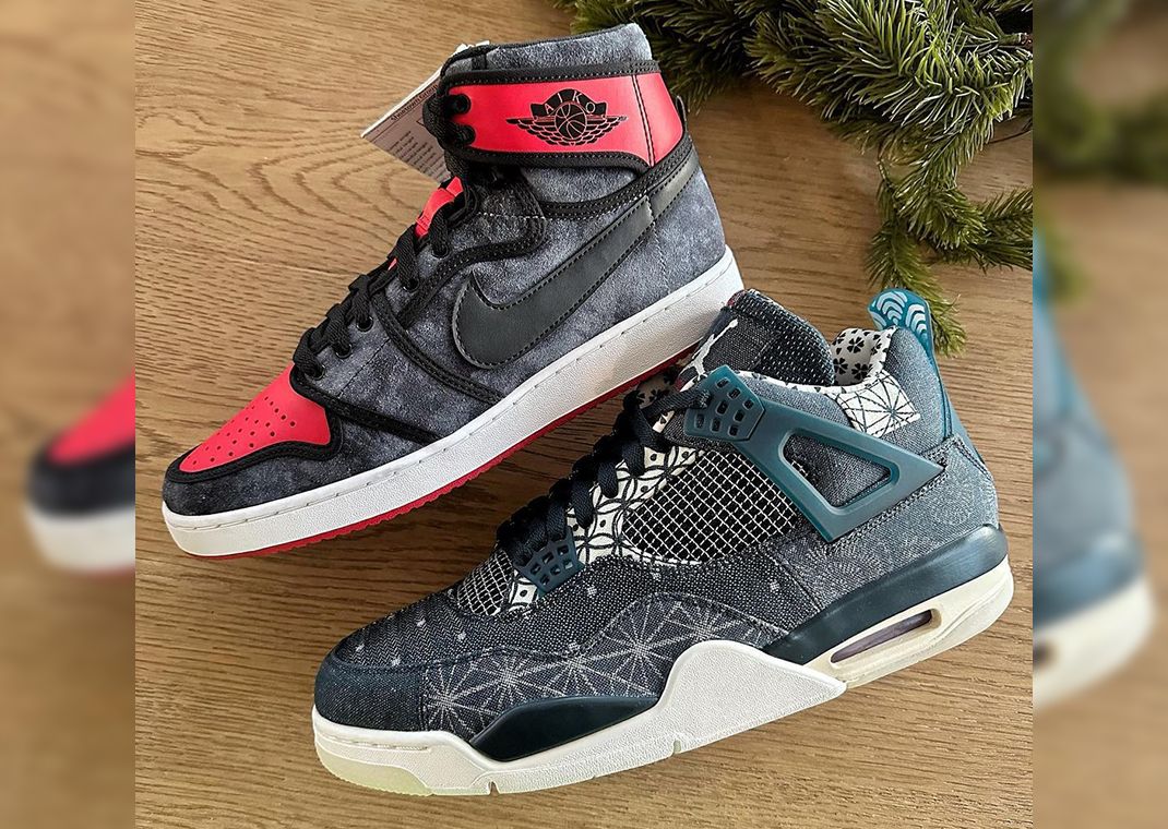 Air Jordan AJKO 1 High Sashiko (sample) & Air Jordan 4 Retro Sashiko