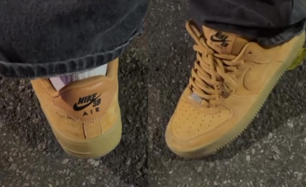 Skater Karim Callender Seen in Nike SB Air Force 1 Flax Samples