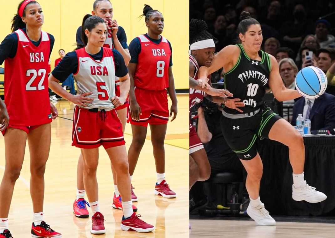 Kelsey Plum wearing adidas