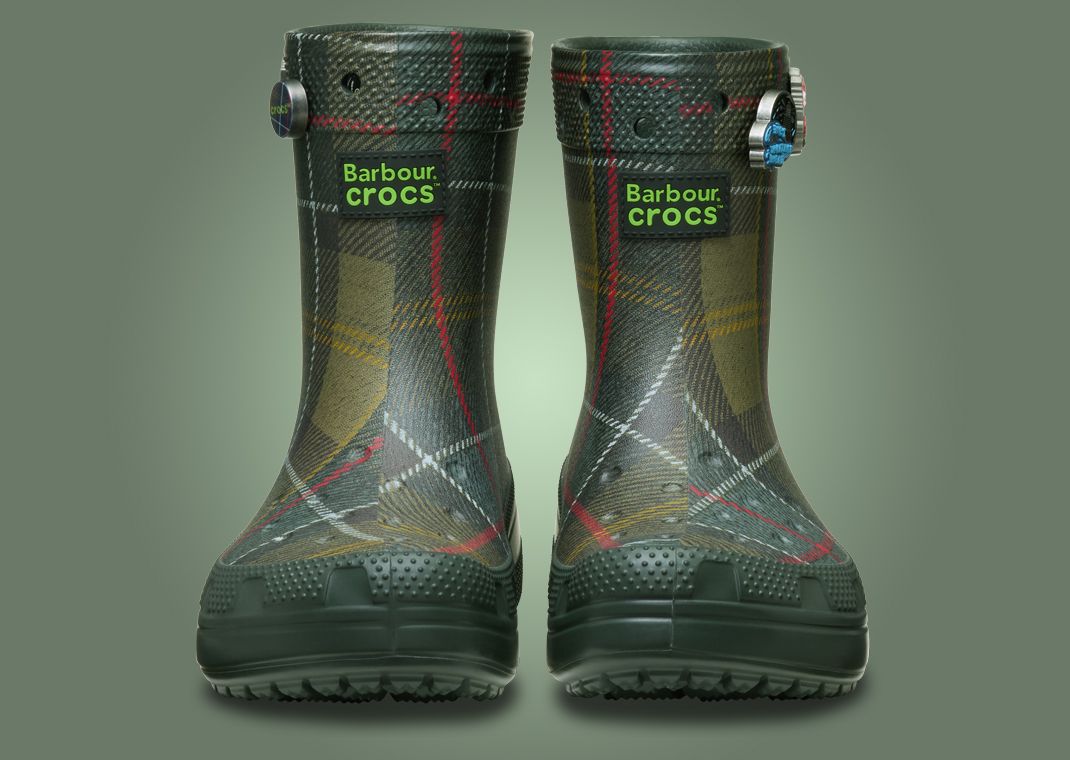 Barbour x Crocs Wellington Boot Toe