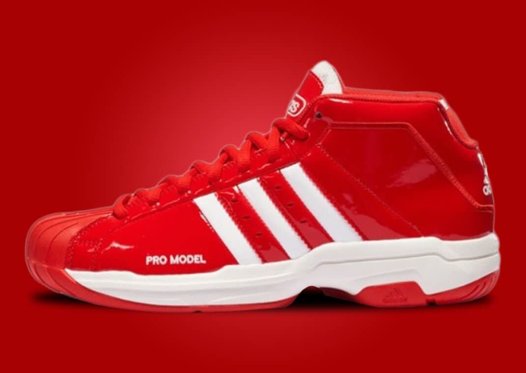 Adidas pro model white red online