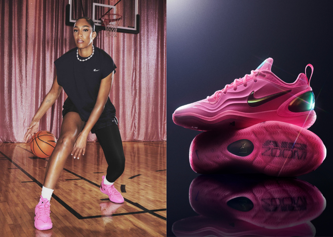 A'ja Wilson wearing her Nike A'Two