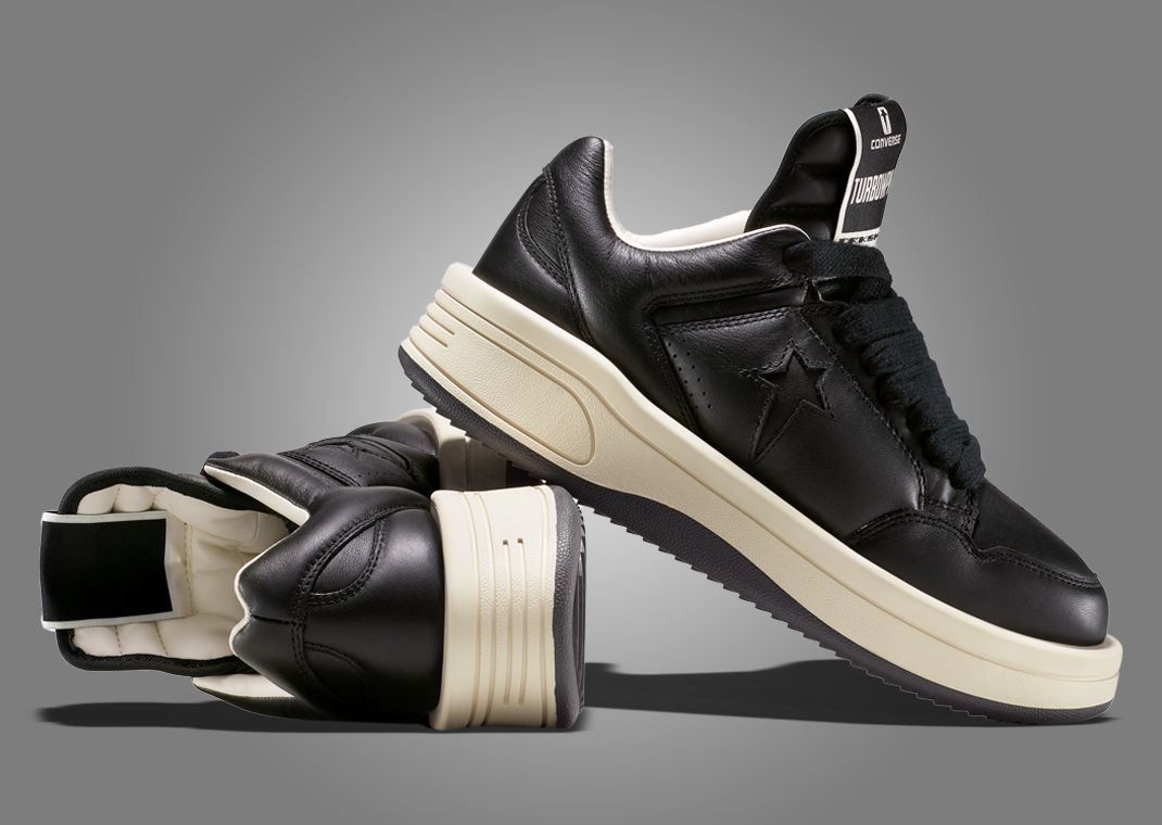 Rick Owens x Converse DRKSHDW TURBOWPN Ox Black Angle