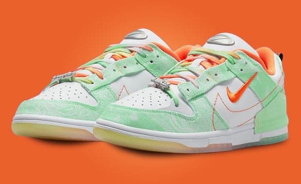 Green Paisley Takes Over This Nike Dunk Low Disrupt 2