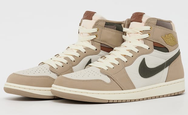 This Women’s Exclusive Air Jordan 1 Retro OG is Clad in Khaki Nubuck and Canvas