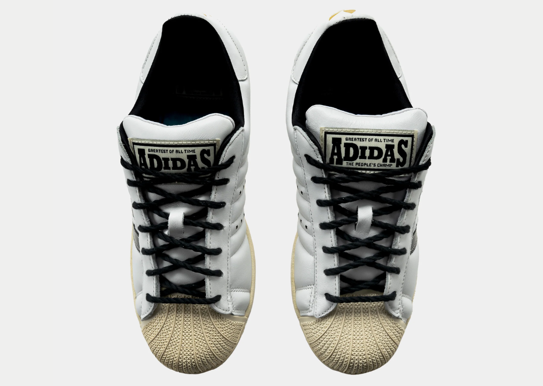 Shoe Palace x Muhammad Ali x adidas Superstar Cloud White - Top
