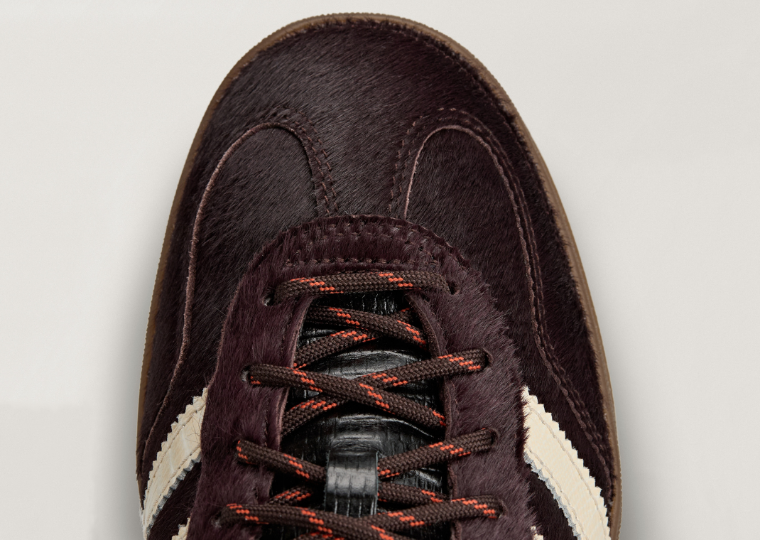 Wales Bonner x adidas Gazelle Indoor Pony Hair - Detail