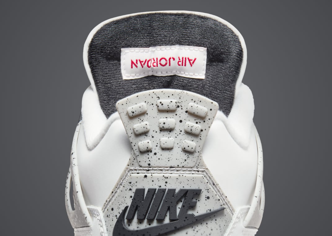 Air Jordan 4 Retro White Cement Nike Air Heel Tab