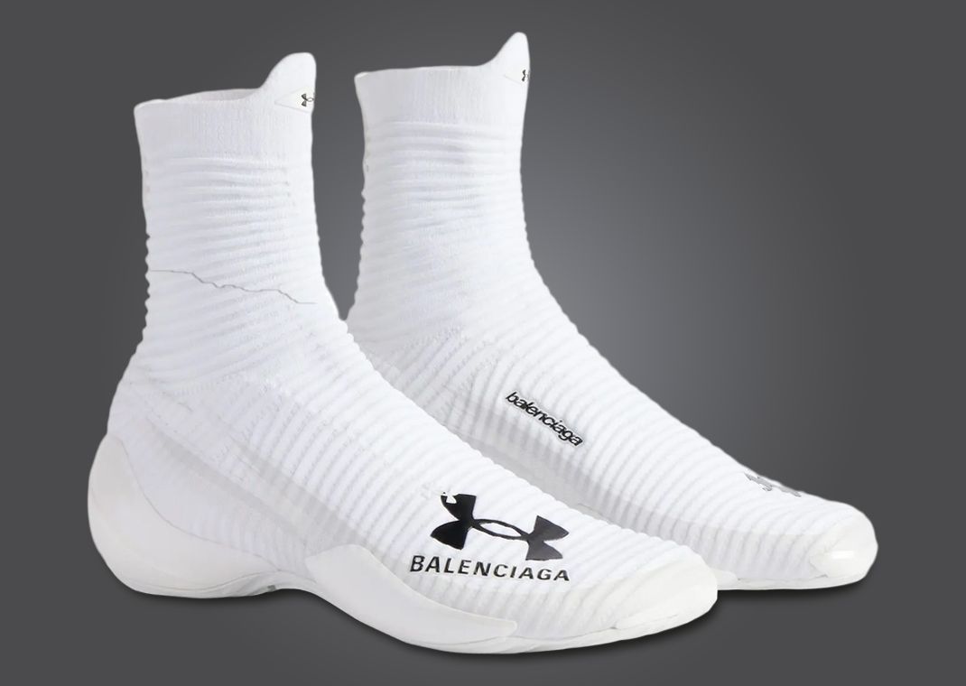 【関税＆送料込み】Balenciaga White Under Armour Cotton T-S BALENCIAGA - Balenciaga x Under Armour t-shirt | Leam Roma