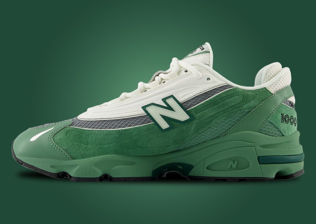 New Balance 1000 Green Grey Medial