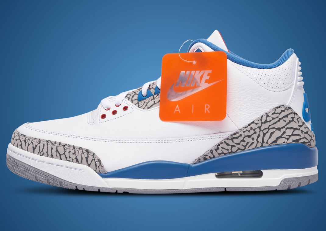 Air Jordan 3 Retro True Blue - Lateral