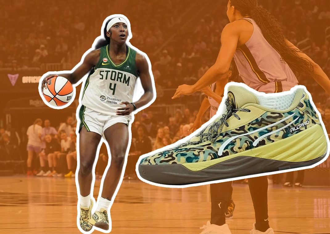 Flau'jae Johnson wearing PUMA All-Pro Nitro 1 PE