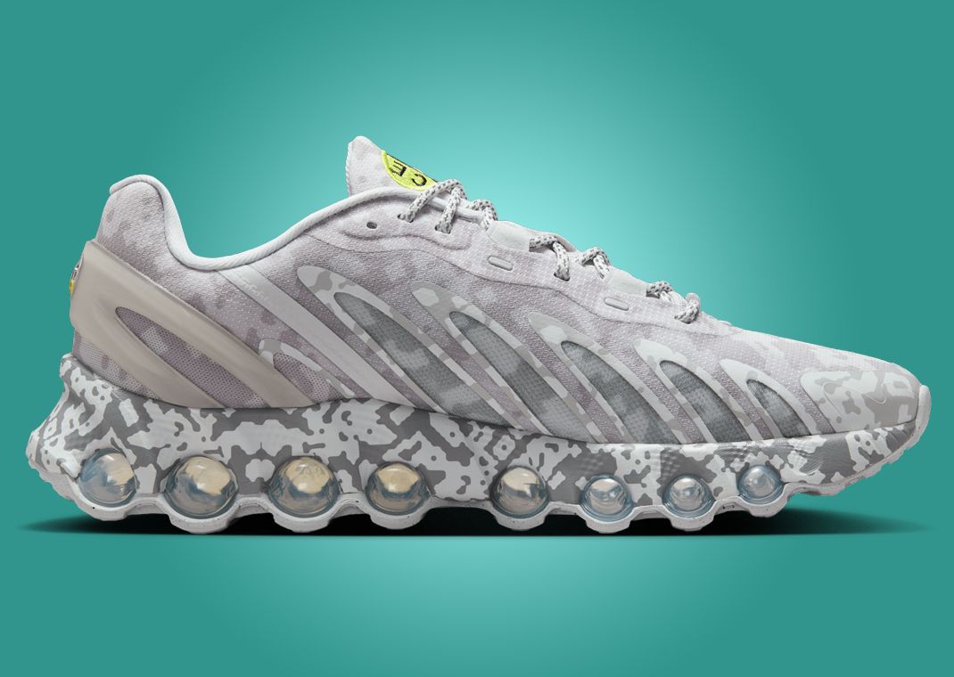 Cav Empt (C.E) × Nike Air Max DN8 SP 28 Air Max Dn8 x Cav Empt 'Pure Platinum' (IB6184-002) Release