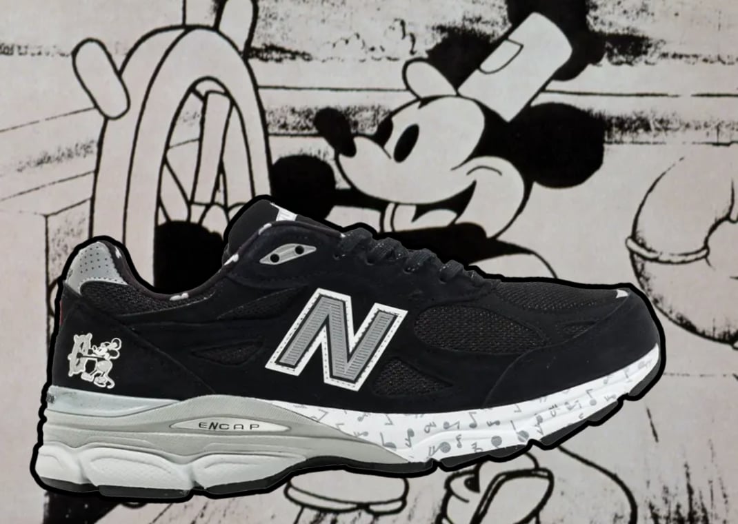 New Balance 990v3 Steamboat Willie