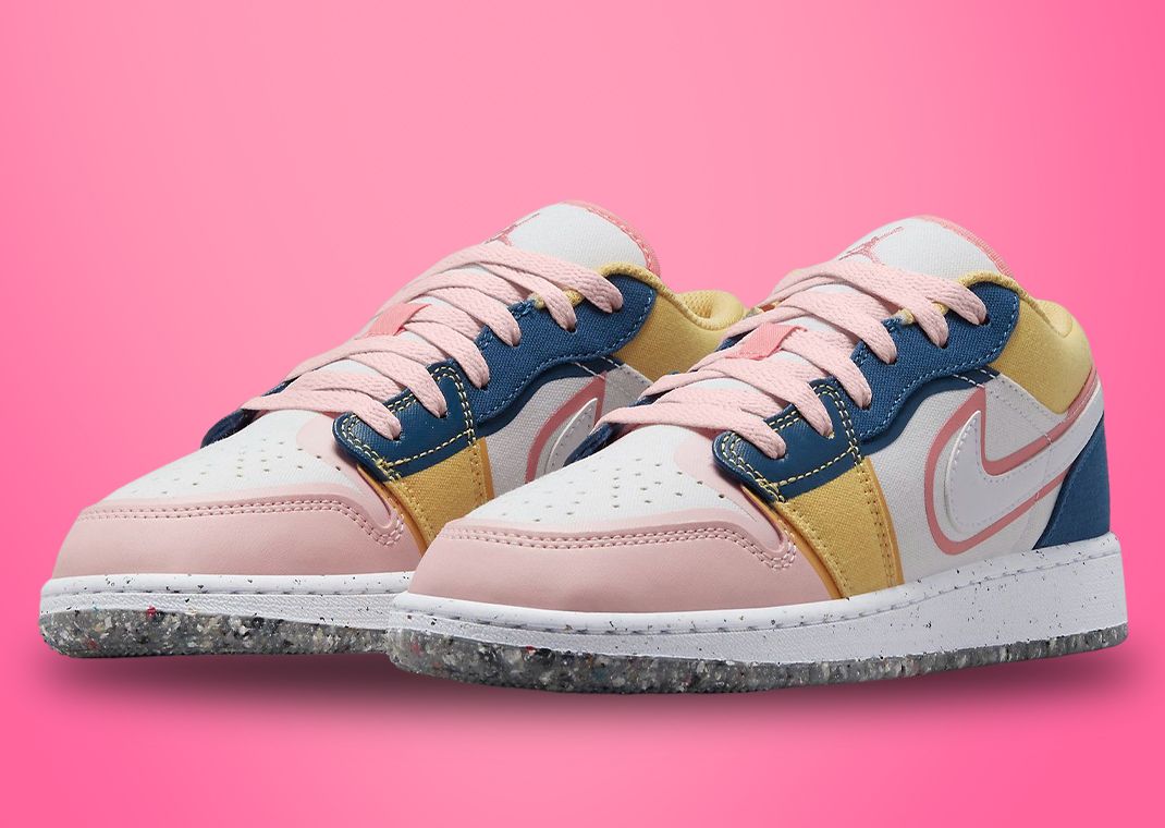 Air Jordan 1 Low SE Multi-Color Canvas (GS)