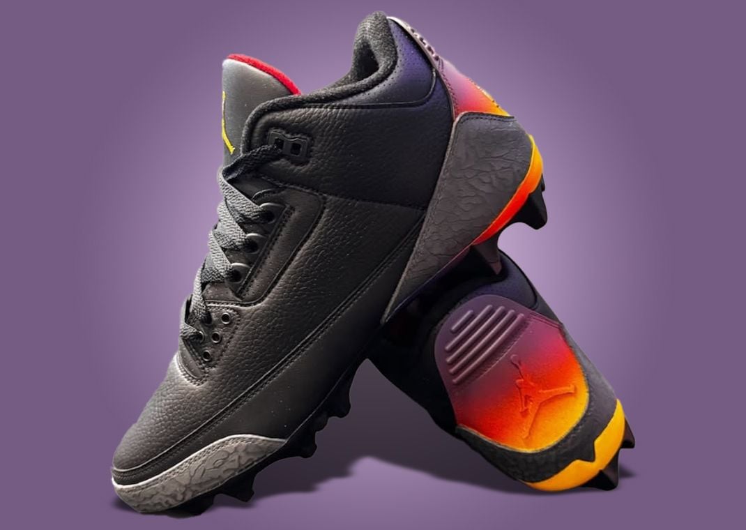 Custom J. Balvin x Air Jordan 3 Retro Rio Cleats for Devin White