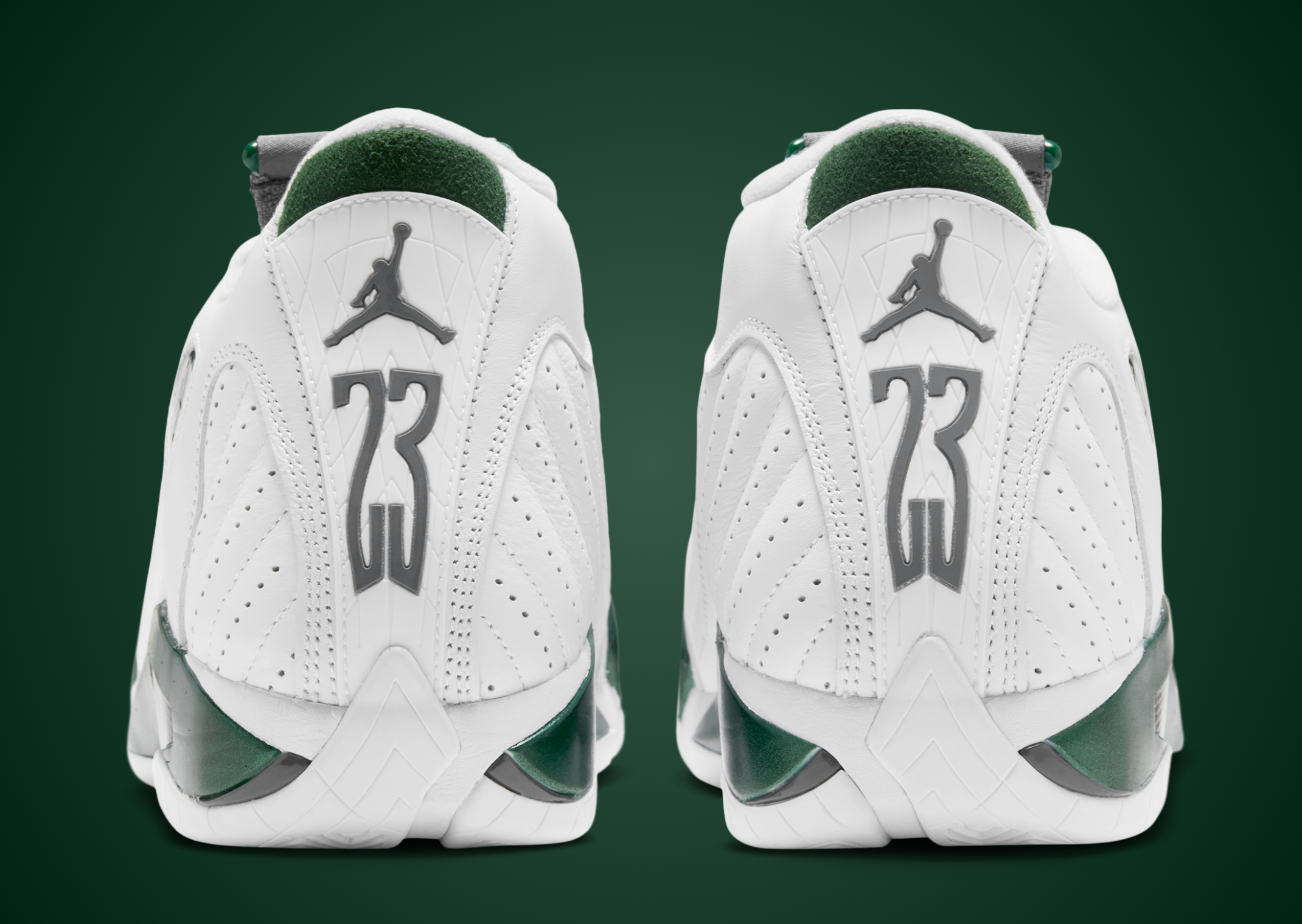 Air Jordan 14 Retro Forest Green - Back