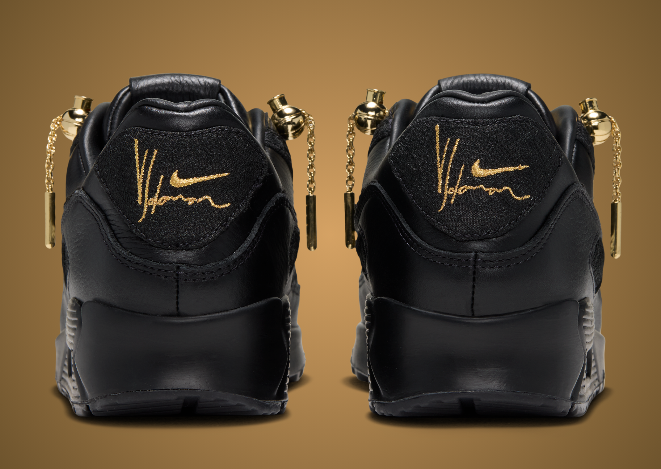 Victor Solomon x Nike Air Max 90 Black - Back