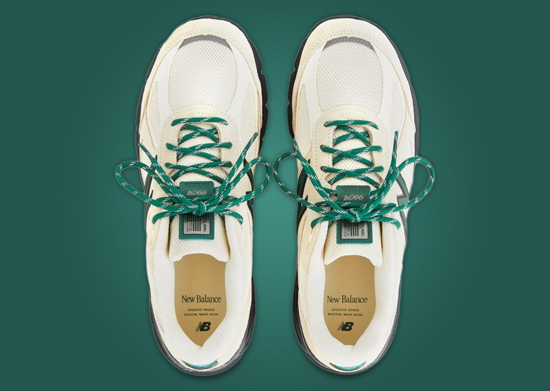 New Balance 990v4 Made in USA Macadamia Green Top