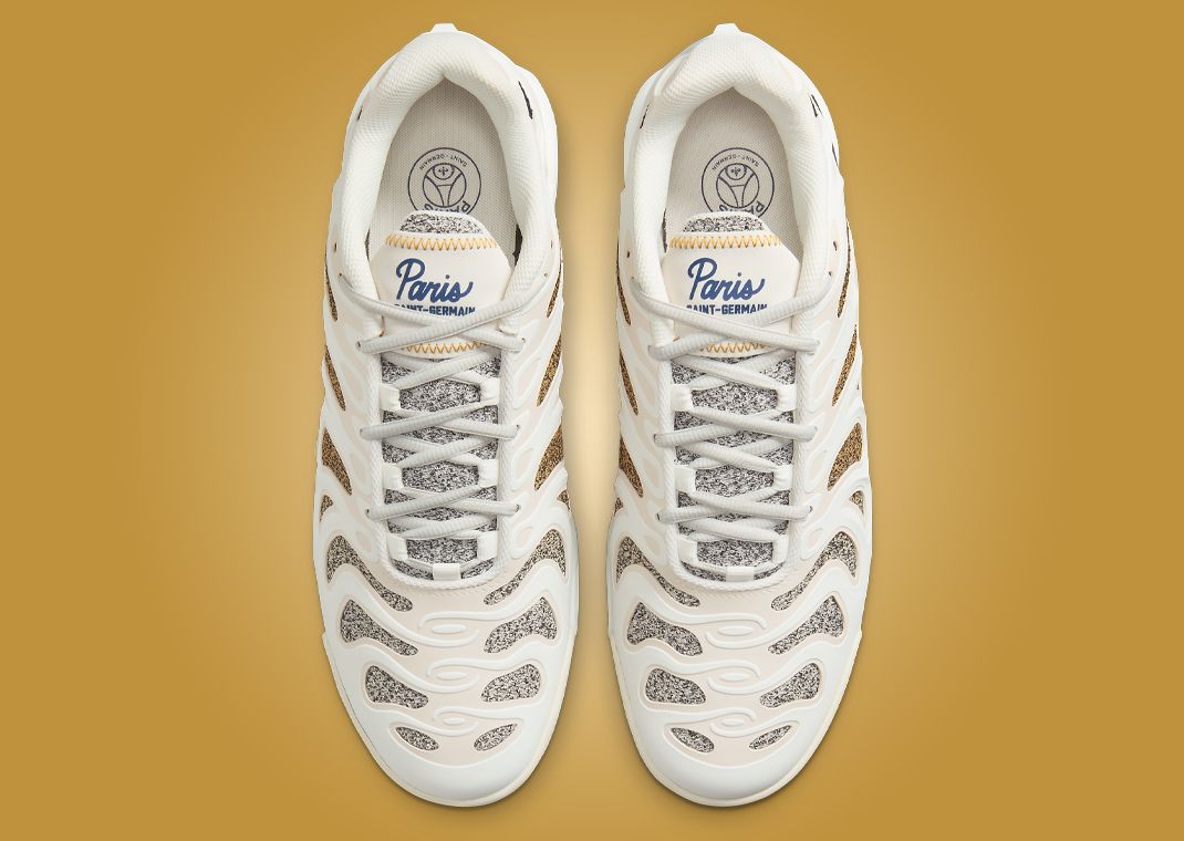 PSG x Nike Air Max Plus Drift White Wheat Gold Top