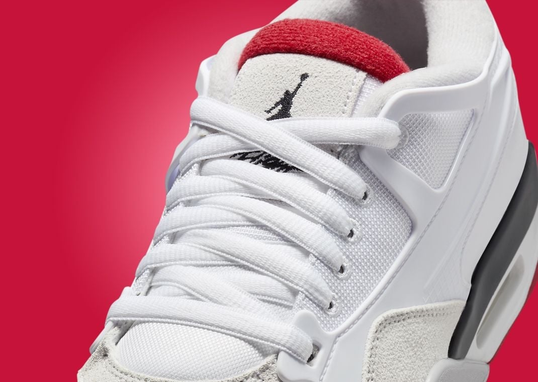 Air Jordan 4 RM White Fire Red Black