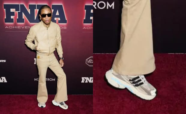 Sandy Jellyfish: Pharrell Debuts Tan adidas Jellyfish Colorway to Accept Sneaker Award