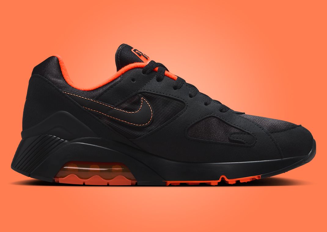 Nike Air 180 Black Hyper Crimson Medial