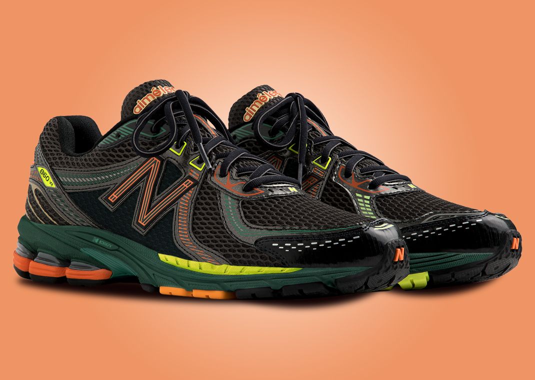 Aime Leon Dore x New Balance 860v2 Black Multi-Color Angle