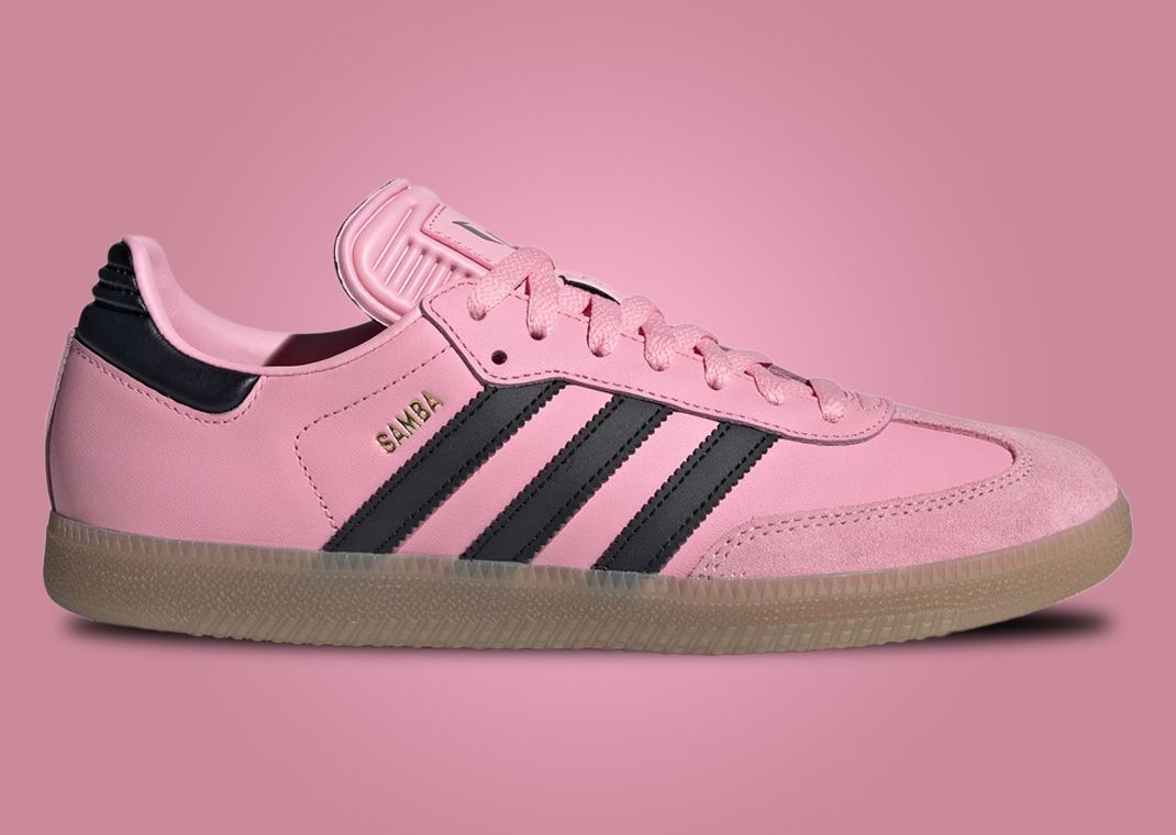 Messi x adidas Samba Indoor Cleats Pink Lateral