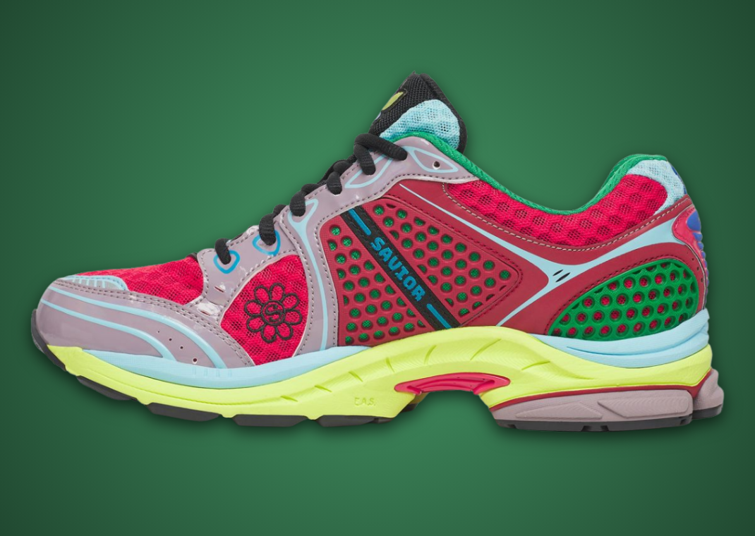 Jae Tips x Saucony ProGrid Triumph 4 Flowers Grow Uptown Poison Ivy Medial