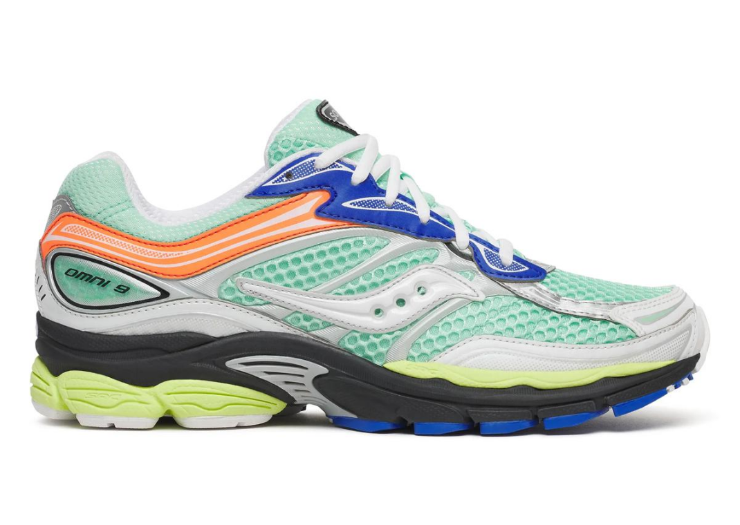Saucony ProGrid Omni 9 Mint Multi - Lateral