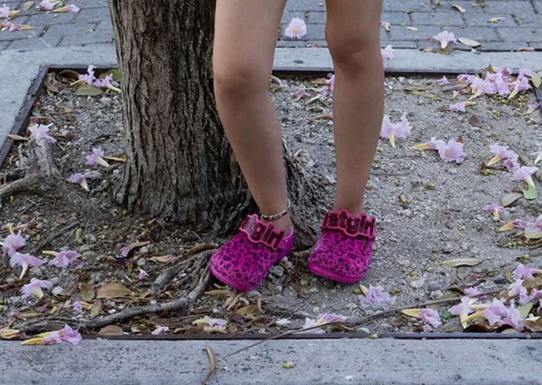 Ratgirl x Crocs Classic Clog Juice On Foot