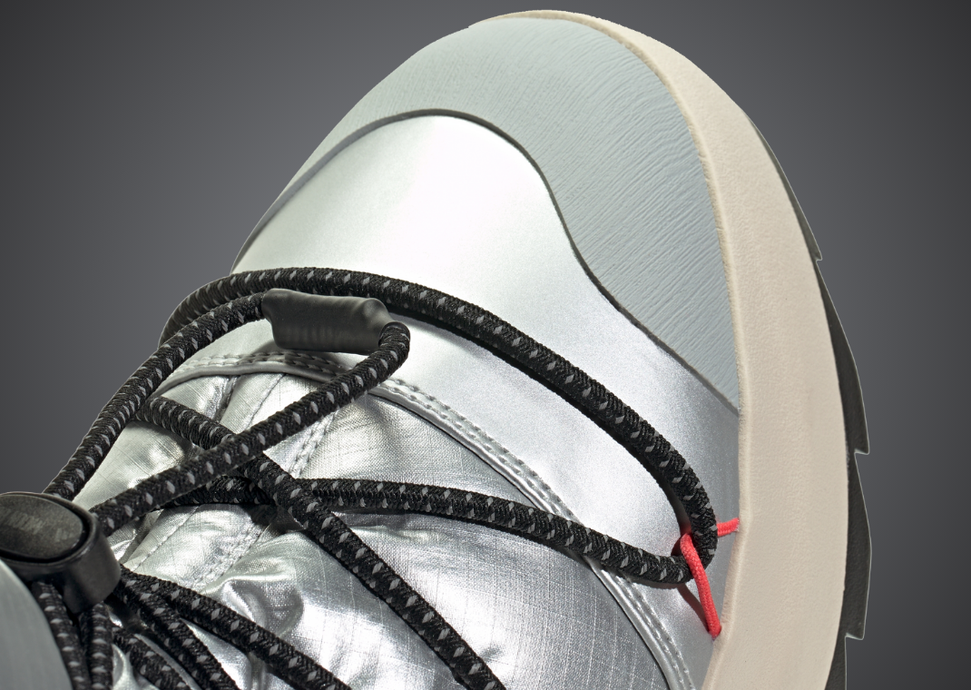 Moon Boot x adidas Ace Mid Core Silver - Toe Detail