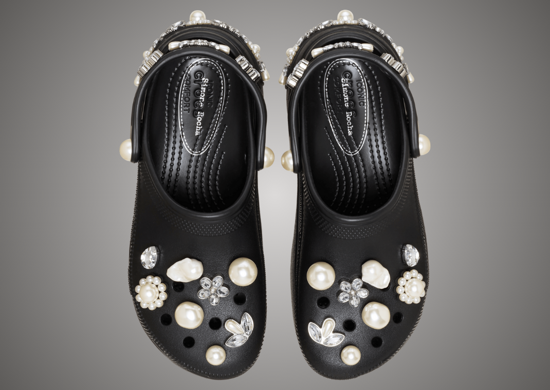 Simone Rocha x Crocs Classic Clog Black - Top