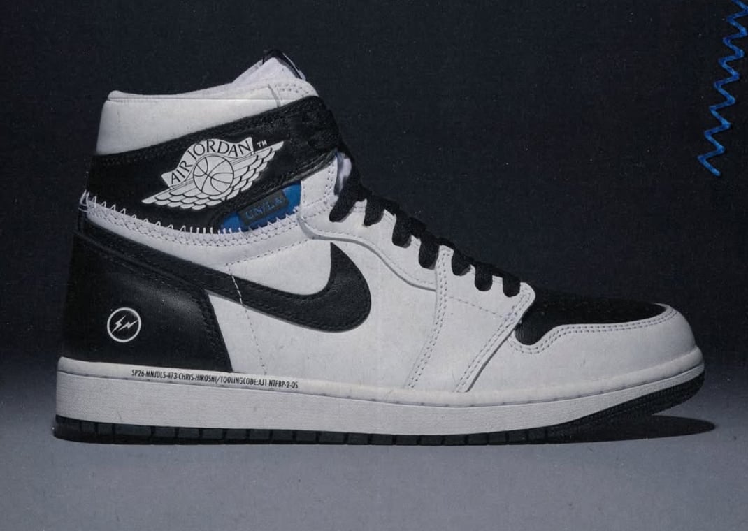 fragment design x Union LA x Air Jordan 1 Retro High OG White Black