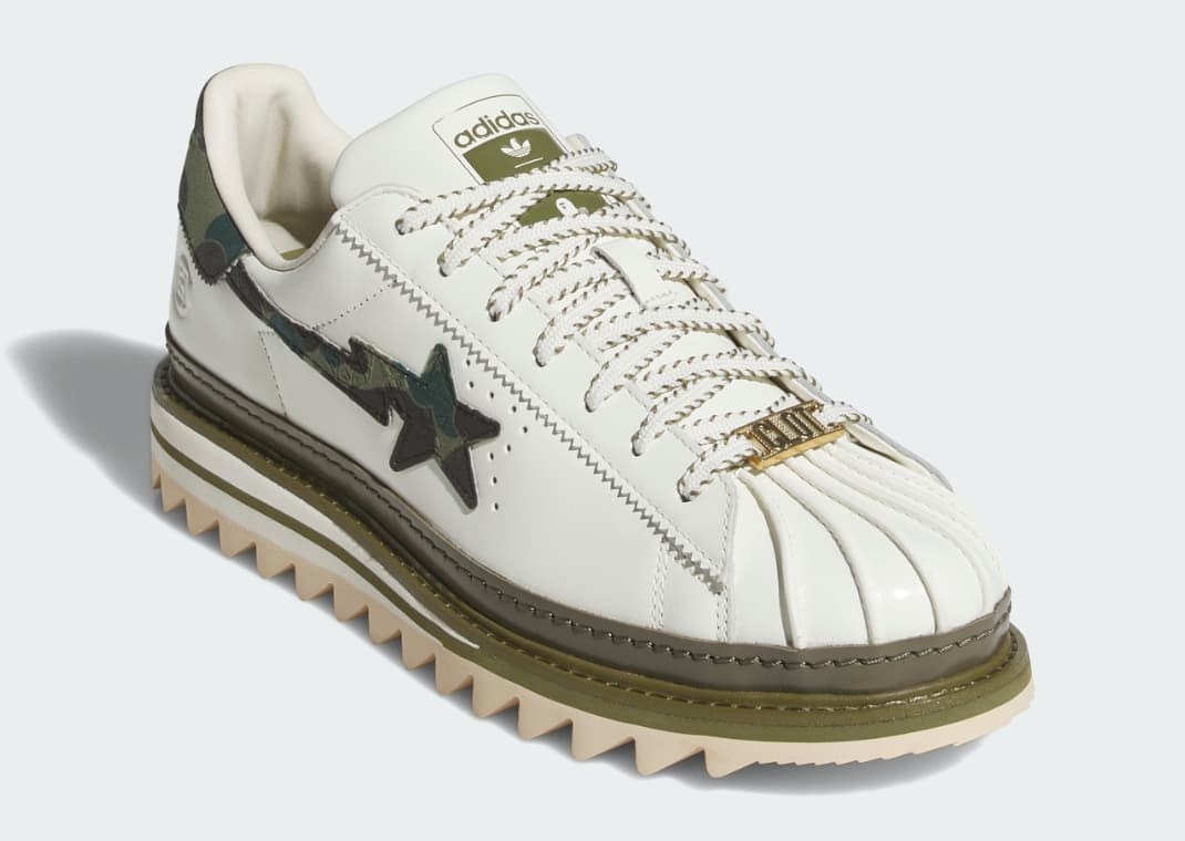 The Green Camo CLOT x BAPE x adidas Superstar is Coming Soon