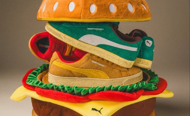 VANDYTHEPINK is Bringing Burger Obsession to Puma Suede Pack