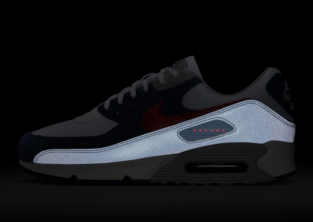 NFL x Nike Air Max 90 Patriots Lateral 3M