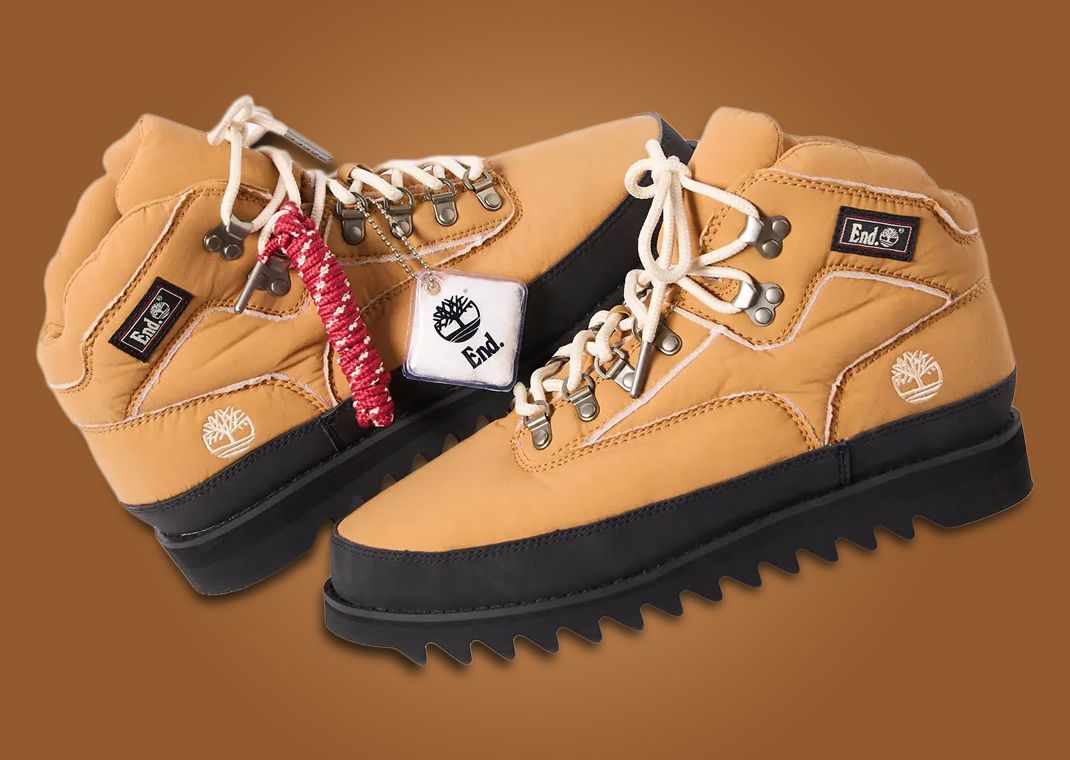 END. x Timberland Euro Hiker Boot Beige Angle