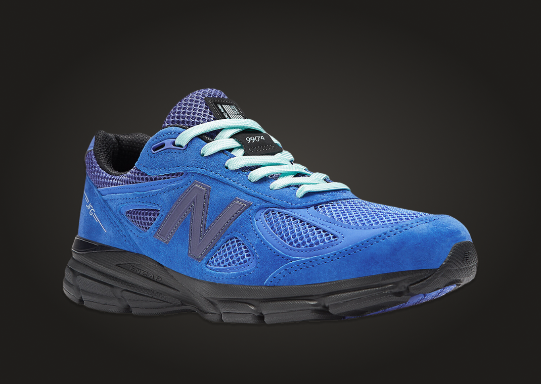 Joe Freshgoods x New Balance 990v4 Made in USA 1998 Keisha Blue Angle Right
