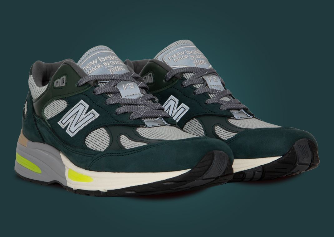 New Balance Patta X 991v2 Made In England 'Sea Moss' - New