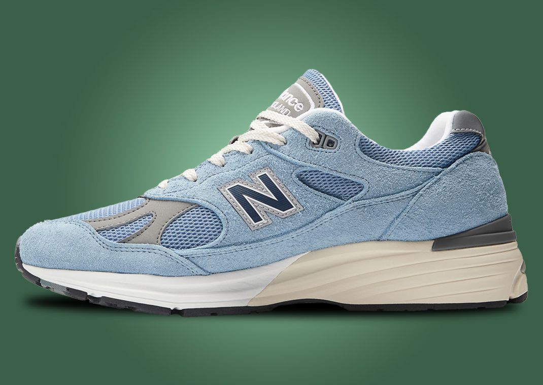 New Balance 991v2 Made in UK Celestial Blue Medial