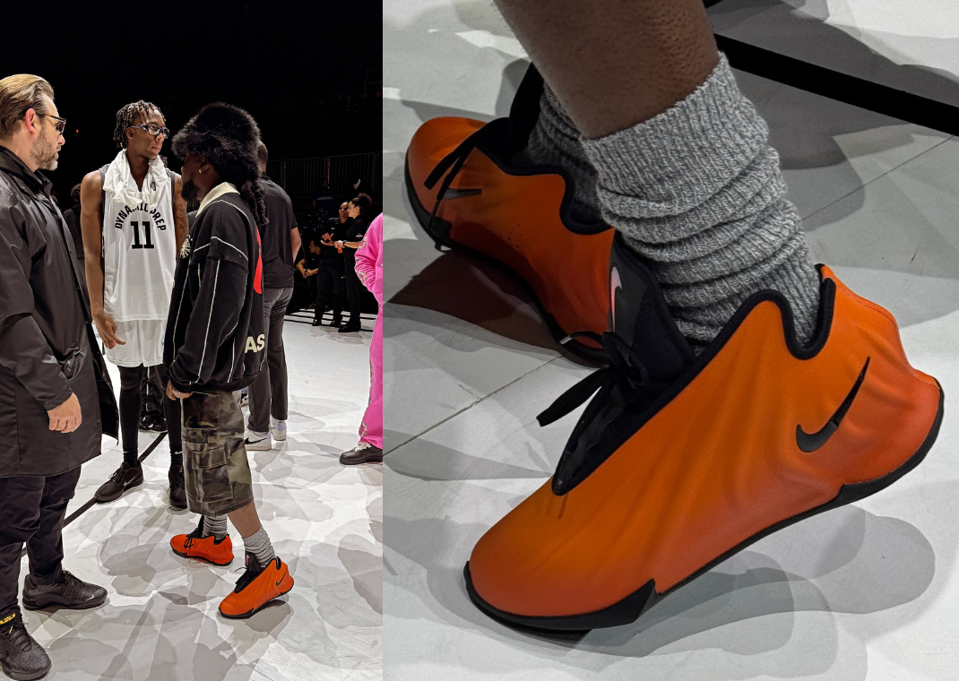 Wale wearing the Nike GT Future Orange