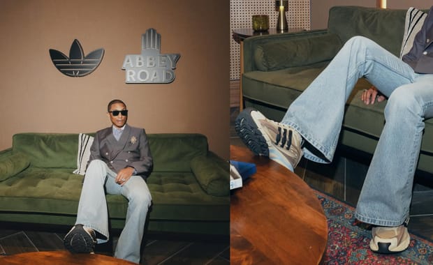 Pharrell and adidas Preview the Adistar Jellyfish in Crystal Sand at Abbey Road Studio