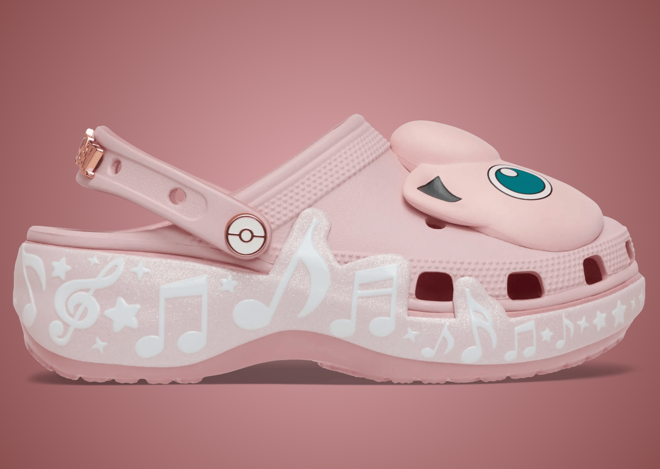Pokémon x Crocs Platform Clog Jigglypuff Lateral