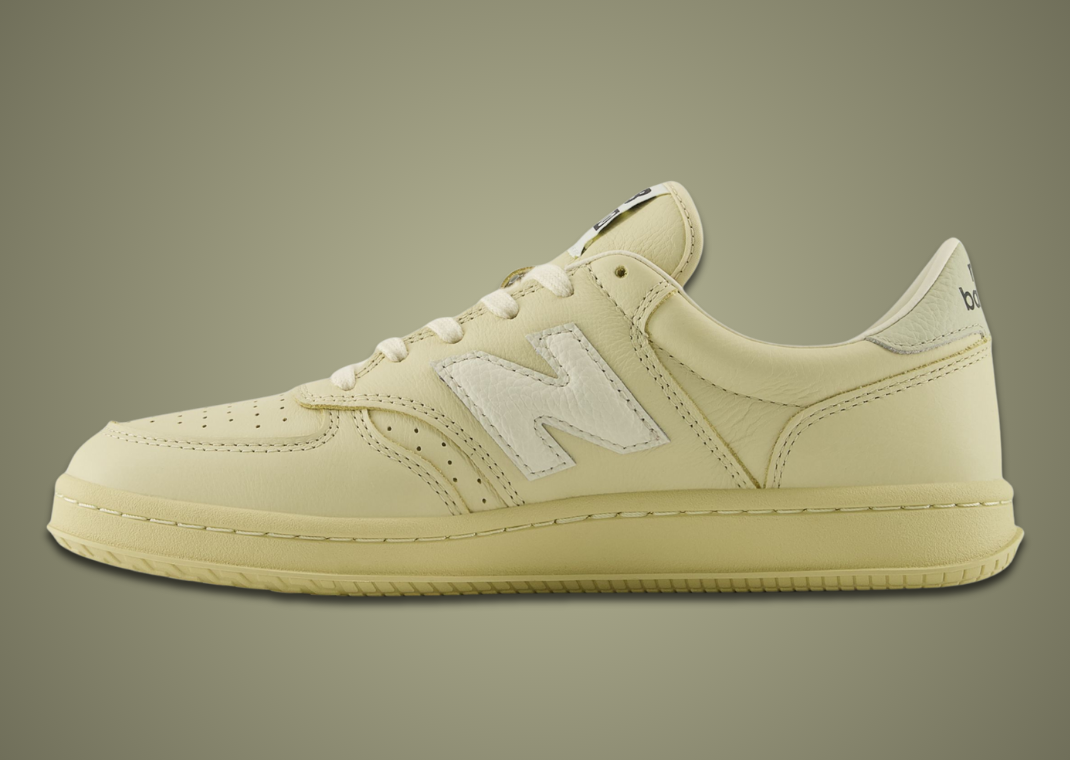 AURALEE x New Balance T500 Vintage Ivory - Medial